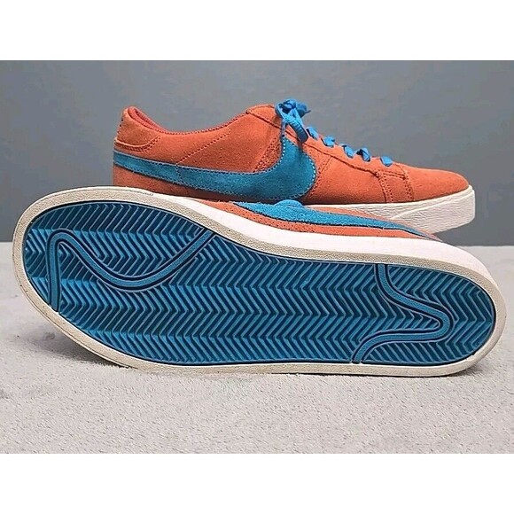 Nike Sb Blazer 418593-800 Men Size 9, Torquiose And Coral Color, New Laces, EUC - Picture 3 of 8